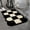 Black and White, variant on Thickened bathroom absorbent floor mats special-shaped flannel toilet mats shower room non-slip foot mats entrance mats