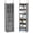Gray, variant on PLUMEBAY 2 Pack Hanging Closet Organizer with Dividers, 24 Compartment Closet Storage Shelves, Black