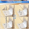 thumbnail image 4 of Heavy Duty L Bracket, Strut Channel Bracket for Furniture Repair, Triangle Design Stainless Steel Brackets for Reinforced Joints, 4 of 5
