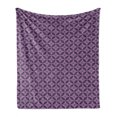 thumbnail image 1 of Retro Soft Flannel Fleece Throw Blanket, Ornamental Dots and Rhombuses in Abstract Victorian Pattern Vintage Inspirations, Cozy Plush for Indoor and Outdoor Use, 70" x 90", Multicolor, by Ambesonne, 1 of 6