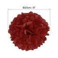 thumbnail image 2 of Uxcell 8" Tissue Pom Poms Paper Flowers Ball Wedding Party Decoration, Red 5 Pack, 2 of 6
