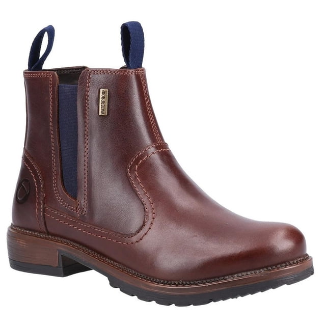Cotswold Bottes Cheville en Cuir à Enfiler Laverton pour Femmes
