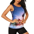 thumbnail image 2 of Gaeub Lantern On Snow With Christmas Women's Workout Tank Tops Lightweight Sleeveless Shirts for Women for Athletic Running Tennis Yoga - XX-Large, 2 of 9