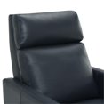 thumbnail image 5 of Pemberly Row Top Grain Leather Push Back Recliner - Midnight Blue, 5 of 13