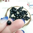 thumbnail image 3 of Ruanlalo 100 Pcs Black Plastic Toy Eyes Safety DIY 6-14mm for Teddy Bear Animal Dolls 7 mm, 3 of 6