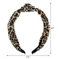 thumbnail image 2 of Wild Primrose by Scunci Knotted Fashion Fabric Headband in Animal Print, 1ct, 2 of 7