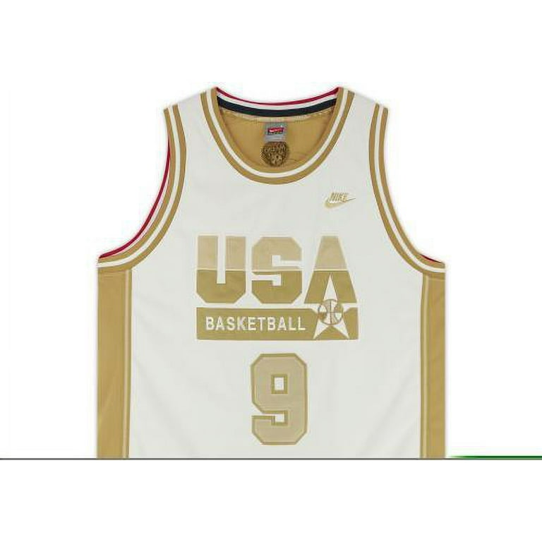 Michael jordan shop gold jersey