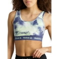thumbnail image 4 of Reebok Womens Splatter Print Medium Impact Sports Bras with Removable Cups, 4 of 4