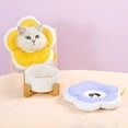 thumbnail image 2 of Flmtop Fleur Forme Conception Anti-Morsure Anti-Léchage Cou Chat Chien Cercle Protecteur Collier Rose, 2 of 8