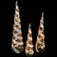 thumbnail image 7 of Northlight Lighted Candy Covered Cone Tree Outdoor Christmas Decorations - 40" - Set of 3, 7 of 7