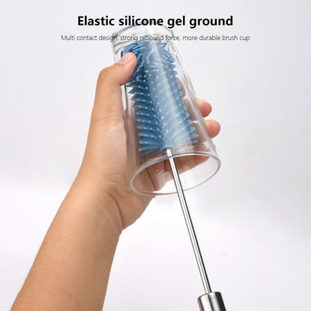 AZXY Bottle Scrub Brush Scrub Brush with Handle Bottle Brushes for Cleaning Cleaning Brush Expandable Silicone Cup Brush Blue AZXY Bottle Scrub Brush Scrub Brush with Handle Bottle Brushes for Cleaning Cleaning Brush Expandable Silicone Cup Brush Blue