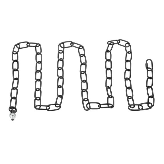 Uxcell 6 Ft Light Fixture Chain, 1 Set Lighting Chain with Quick Link Connectors Up to 110 lbs Black