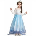 thumbnail image 1 of HAWEE Robe Elsa pour Filles Halloween Noël Costume Robe de Princesse Chic avec Accessoires, 1 of 6