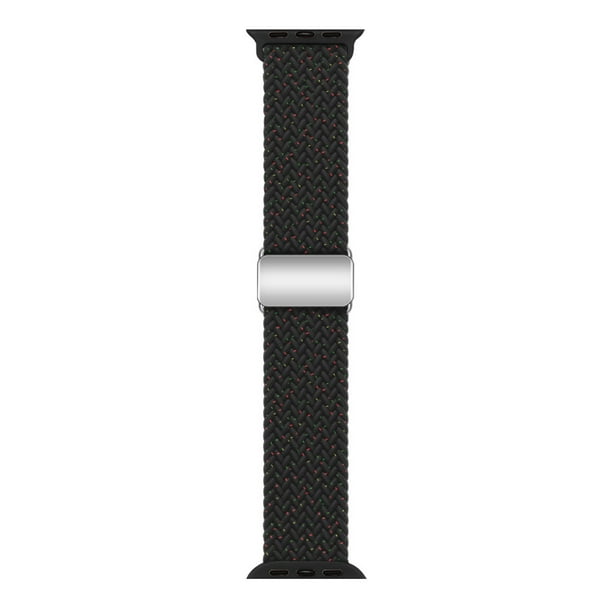 Correa de hebilla magnética trenzada para reloj Apple de 789ª generación, pulsera ajustable para Apple Watch