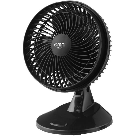 8" Turbo Fan - with 2 Speeds and Oscillation, Black