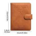 thumbnail image 4 of ¡Gran Oportunidad de Ahorro!, Funda de cuero para pasaporte antirrobo, moderna, para documentos de negocios, para viajes Akmoler, 4 of 9
