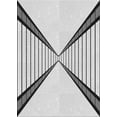 thumbnail image 1 of Ahgly Company Indoor Rectangle Patterned Gray Novelty Area Rugs, 2' x 4', 1 of 6