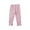 Pink, variant on Toddler Girls' Ribbed Capri Leggings Ruffled with Bow Detail Soft Summer Bottoms,6-7 Years