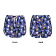 thumbnail image 5 of Lsque Black Cats And Flowers Printed Women's Running Shorts with Liner Pockets,Elastic Quick Dry Workout Athletic Gym Yoga Shorts,Womens High Waist Shorts-Small, 5 of 9