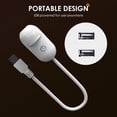 thumbnail image 3 of 2-in-1 Mini Galaxy Projector Night Light, 360° Adjustable LED Starry Sky Projector, USB Powered Portable Space Lamp with Interchangeable Films for Bedroom Ceiling Kids Adults Decor, 3 of 8