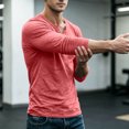thumbnail image 4 of FAIWAD Men's Long Sleeve Shirts Casual Classic Button Up Pullover Lightweight Stretch Basic Tops, 4 of 7