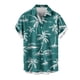 thumbnail image 1 of Mens Camisetas de Verano Casual Cuello Impreso Botón de Manga Corta Moda Cardigan Bolsillo Superior, 1 of 4