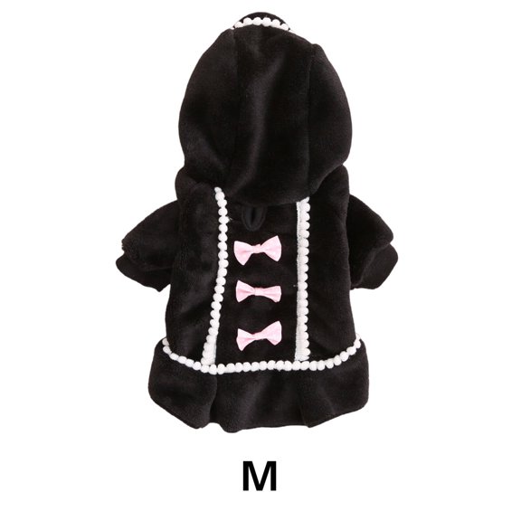 GASTROPOD Dog Clothes,Pet Comfort Dog Jacket,Cute Decoration Dog Accessories,Black,M