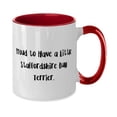 thumbnail image 2 of Motivational Staffordshire Bull Terrier Dog Two Tone 11oz Mug, Proud to Have a Little, Present For Pet Lovers, Cheap Gifts From Friends, 2 of 2