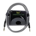 thumbnail image 2 of Labymos Electric Guitar Bass Cable Musical Instrument Audio Cable 1/4 Inch to 1/4 Inch TS Straight Plugs, 3 Meters/ 10 Feet, 2 of 8