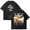 Black6, variant on Josiah Queen Altars Over Stages Dirtyfit Short-sleeved Retro washed men's and women's fashionable summer cotton T-shirt