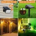 thumbnail image 4 of Flaow Solar Lights Outdoor,2 pack,IP65 Waterproof RGB Color Changing, Landscape Spotlights,7 Modes, Dusk to Dawn for Garden, Yard, Patio, Driveway, 4 of 7