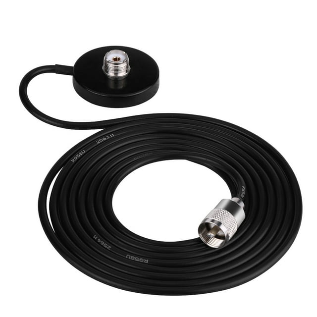 VHF UHF, Antena de Radio Con Micrófono Dinámico Magnético Banda Dual Vehículo Móvil USB Cantar Cable Base de Montaje