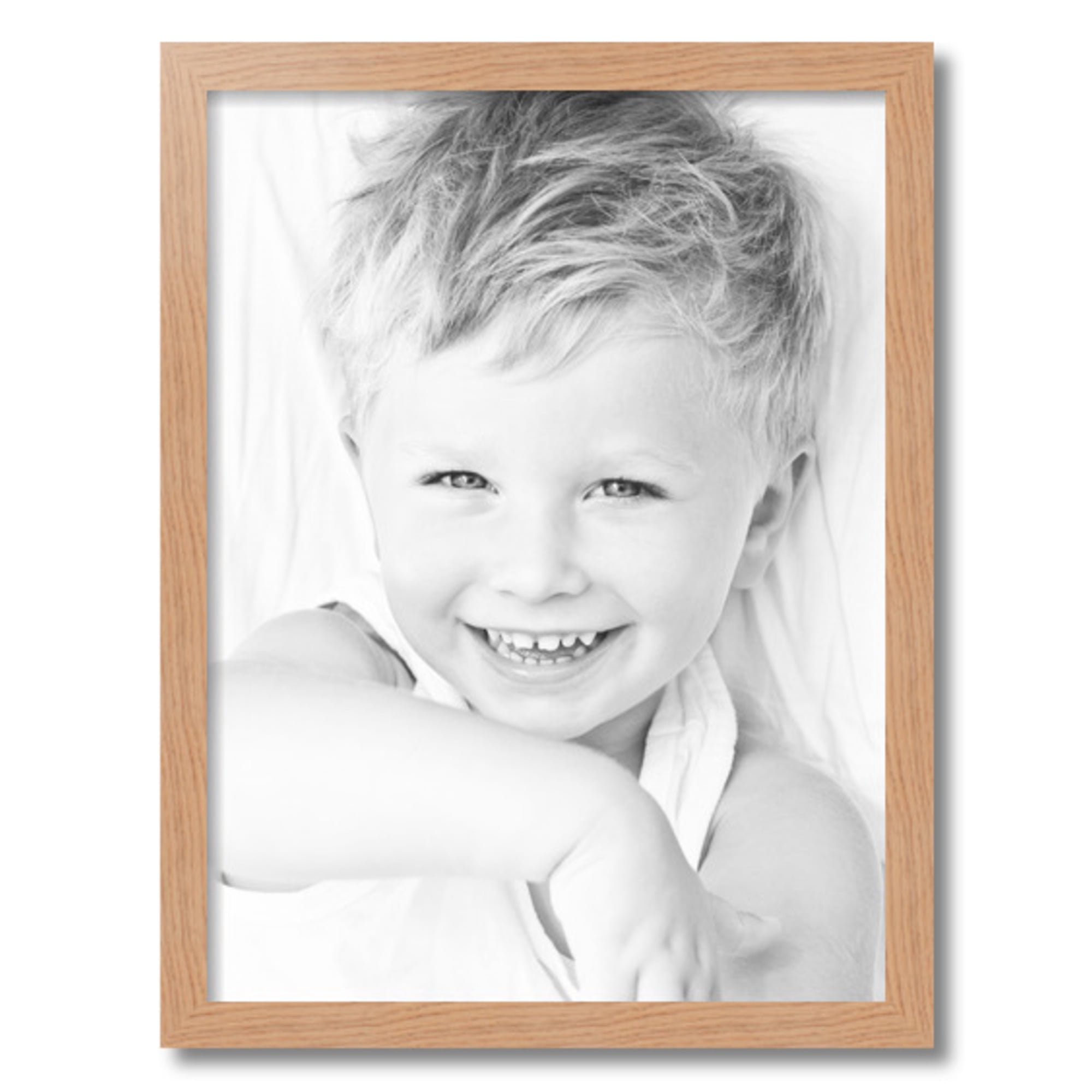 ArtToFrames 18" x 24" Red Oak Picture Frame, 18x24 inch Brown Wood Poster Frame (WOM-4846), 2 Pack