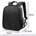 thumbnail image 3 of Mochila Multifuncional para Cámara Digital, Impermeable, para Exteriores, para Cámara Réflex Digital, para Objetivo, Color Naranja., 3 of 5