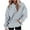 Gray, variant on Sevevn Women's Casual Round Neck Long Sleeved Hooded Loose Hoodie Hooded Hoodie Red XXXL Gift for Girls
