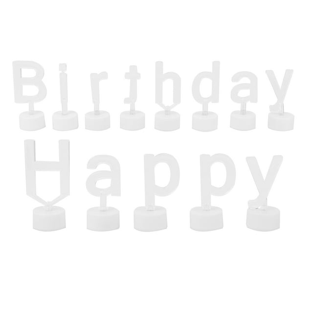 OULII birthday lights LED Candle Lamp Decorative Lighting for Wedding 1 Set