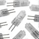 thumbnail image 3 of 10x Dc 12v Halogen Bulbs G6.35 50w Dimmable Warm White 2700k 2 Pin Clear Capsule Light Bulb For Chandelier, Desk, 3 of 3
