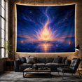thumbnail image 6 of Luminous Translucent Lotus With Flower Full Bloom As, Mystical Fantasy for Space Lovers, Galaxy Room Decor, Mother's Day Gift, Tapestry Wall Hanging for Bedroom and Dorm, 6 of 7