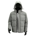thumbnail image 4 of KIHOUT Men's Quilted Insulated Jacket - Diamond Stitch Pattern Hooded Coat with Thermal Lining for Cold Weather, 4 of 6