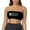 Black, variant on Seductiva Tube Tops for Women A Strapless Top with A Shiny Leather Base Layer and A Stage Performance Vest Worn Inside Wrapped Around the Chest with A Leather Strapless Strap 1PC