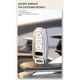 thumbnail image 4 of Key Case Cover for Audi A6 A8 Q7 S6 A7 S7 E-Tron RS6 RS7 Q8 SQ8 SQ7 Accessories  Metallic Feeling Key Fob Holder with Keychains, 4 of 8