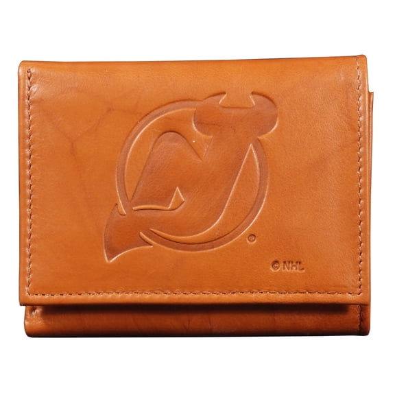 New Jersey Hockey Devils Embossed Leather Trifold Wallet
