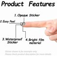 thumbnail image 4 of 600Pcs Self-Adhesive Planner Stickers Bill Stickers Decorative Decals for Planner Calendar Scrapbook Crafting Party Decor Gift Bag Seal Theme Party Decor 90x90mm Colorful DIY, 4 of 9