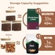 thumbnail image 3 of Set de tarros de vidrio para almacenamiento de alimentos ComSaf 600 ml (20 oz) x6 con tapa, 3 of 9