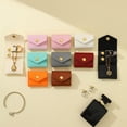 thumbnail image 6 of Portable Mini PU Leather Jewelry Bag with Snap Button Foldable Jewelry Roll Case Small Travel Jewelry Pouch Earrings Ring Necklace Storage Bag, 6 of 9
