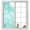 Teal Turquoise, variant on Teal Ombre Coastal Window Privacy Film, Nautical Beach Starfish Coral Summer Static Cling UV Sun Blocking Heat Control Window Tint Day and Night, Non-Adhesive One Way Privacy Cover 23.6''x59''