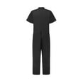 thumbnail image 3 of Luiryar Men's Summer Romper Zipper Playsuit One-Piece Short Sleeve Jumpsuit with Pockets Male Bodysuit Outfits Plus Size, 3 of 5