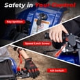 thumbnail image 4 of FRP FA40-NEO 40cc Teen Gas ATV, Gas Powered 4 Wheeler for Teens 13+, 4-Stroke Beginner ATV, Up to 13 MPH, Adjustable Speed, Safety Switches, Front & Rear Brakes - Blue, 4 of 9