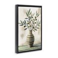thumbnail image 2 of Stupell Industries Rustic Lodge Vase of Olive Branches Black Floating Frame Canvas Art, 17 x 25, by Creative Studio, 2 of 8