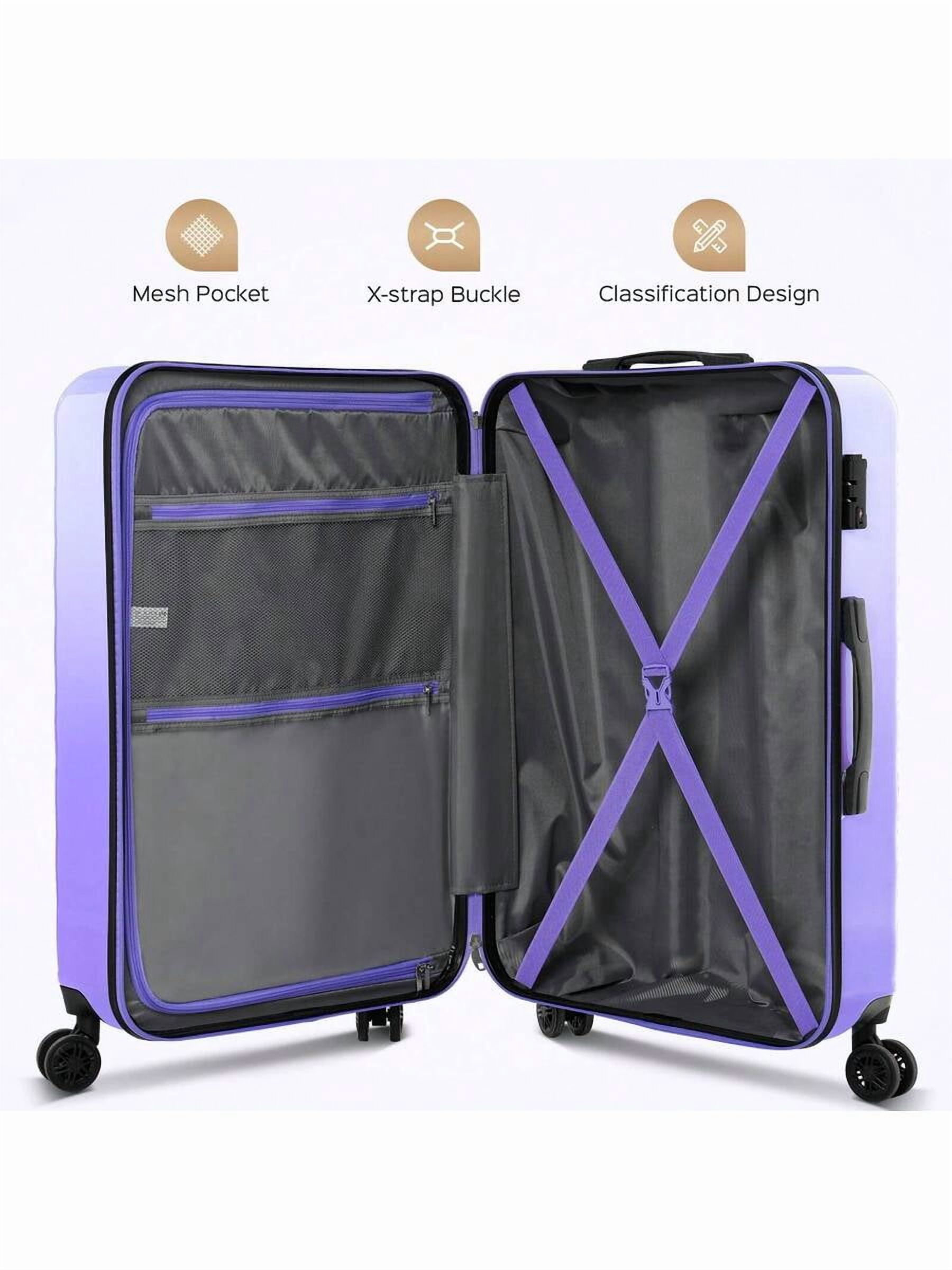 20/Inch Carry-On Suitcase With Spinner Wheels,Hard Shell Suitcases,Lightweight Rolling Luggage For Women,Equipped With 360° Spinner Wheels, TSA Lock,